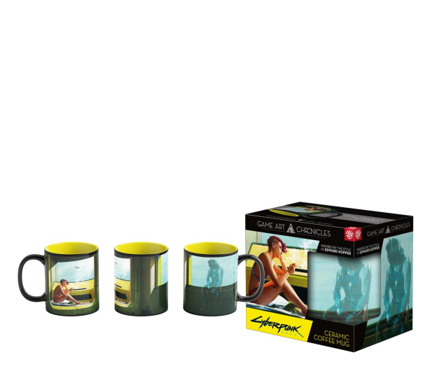 Merch Kubek ceramiczny Game Art Chronicles Cyberpunk 2077 V & Edwa - 1275276 - zdjęcie 2